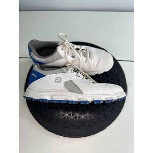 FootJoy Pro SL Golf Shoes Kids Junior Size 6 White Leather Spikeless Lace Up